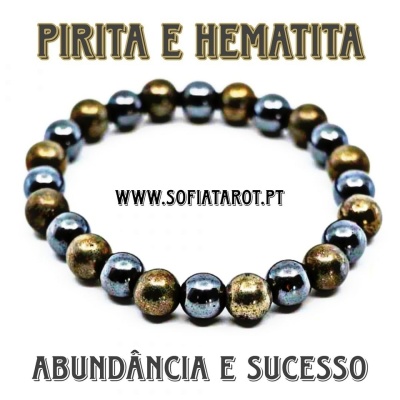 Pulseira : PIRITA e HEMATITA