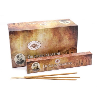 Caixas de incenso Dr. Sousa Martins e três varetas de incenso