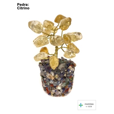 Árvore da FELICIDADE, da ABUNDÂNCIA e da POSITIVIDADE _ em CITRINO