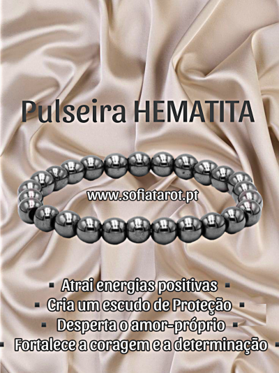 Pulseira Cristal Negro HEMATITA - o escudo de Proteção Espiritual