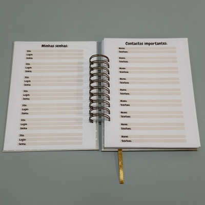 Planner semanal capa rígida "Os melhores dias da minha vida vão acontecer este ano"