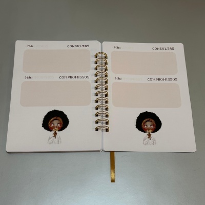 Planner semanal capa maleável "Transforme os seus sonhos em realidade"