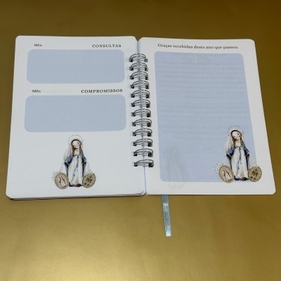 Planner semanal capa maleável "Nossa Senhora das Graças"