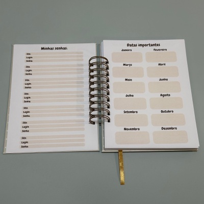 Planner semanal capa rígida "Os melhores dias da minha vida vão acontecer este ano"