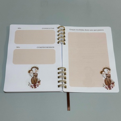 Planner semanal capa maleável "Santo António"