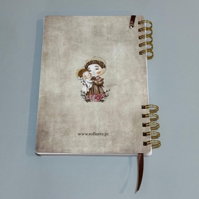 Planner semanal capa maleável "Santo António"