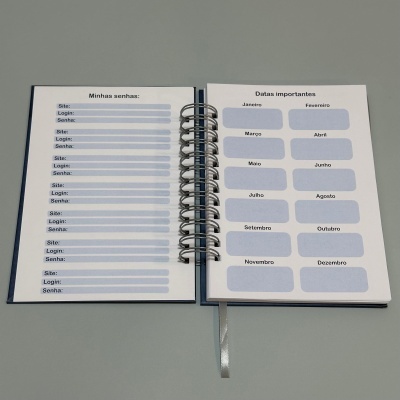 Planner semanal capa rígida "Sagrado Coração de Jesus"