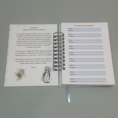 Planner semanal capa rígida "Nossa Senhora das Graças"