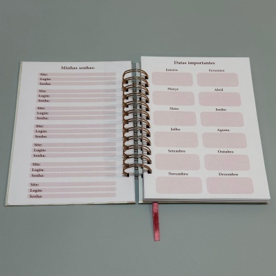 Planner semanal capa rígida "Sagrado Coração de Jesus 2"