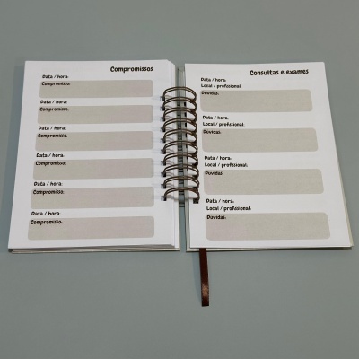 Planner semanal capa rígida "Maturidade é um presente que o tempo nos dá"