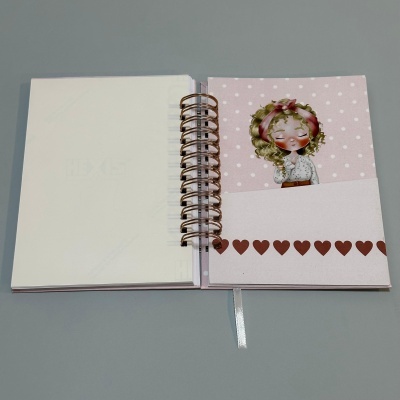 Planner semanal premium capa rígida "Cuide de si todos os dias"