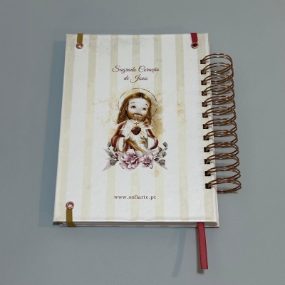 Planner semanal capa rígida "Sagrado Coração de Jesus 2"