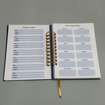 Planner semanal capa rígida "Divino Espírito Santo"