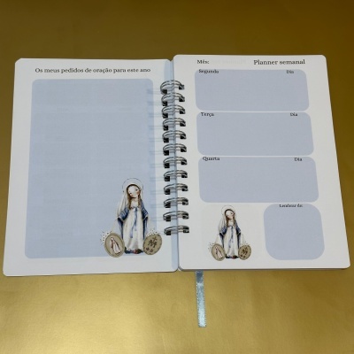 Planner semanal capa maleável "Nossa Senhora das Graças"
