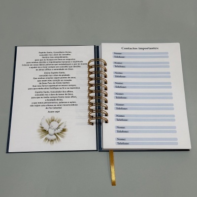 Planner semanal capa rígida "Divino Espírito Santo"