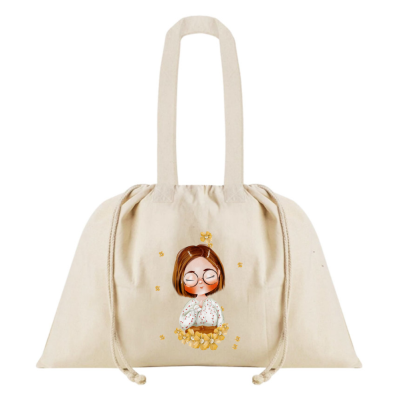 Tote Bag com Fecho Cordão