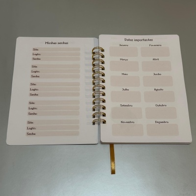 Planner semanal capa maleável "Transforme os seus sonhos em realidade"