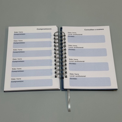 Planner semanal capa rígida "Sagrado Coração de Jesus"