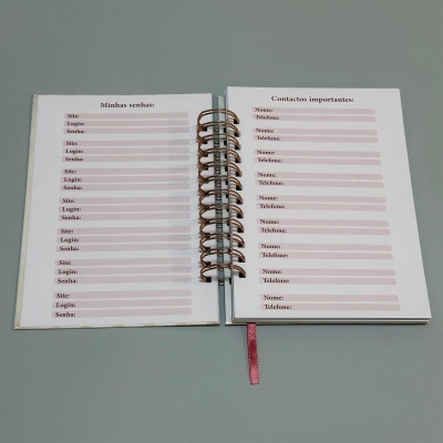 Planner semanal capa rígida "Sagrado Coração de Jesus 2"