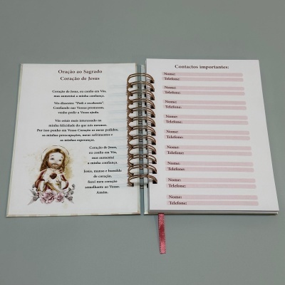 Planner semanal capa rígida "Sagrado Coração de Jesus 2"