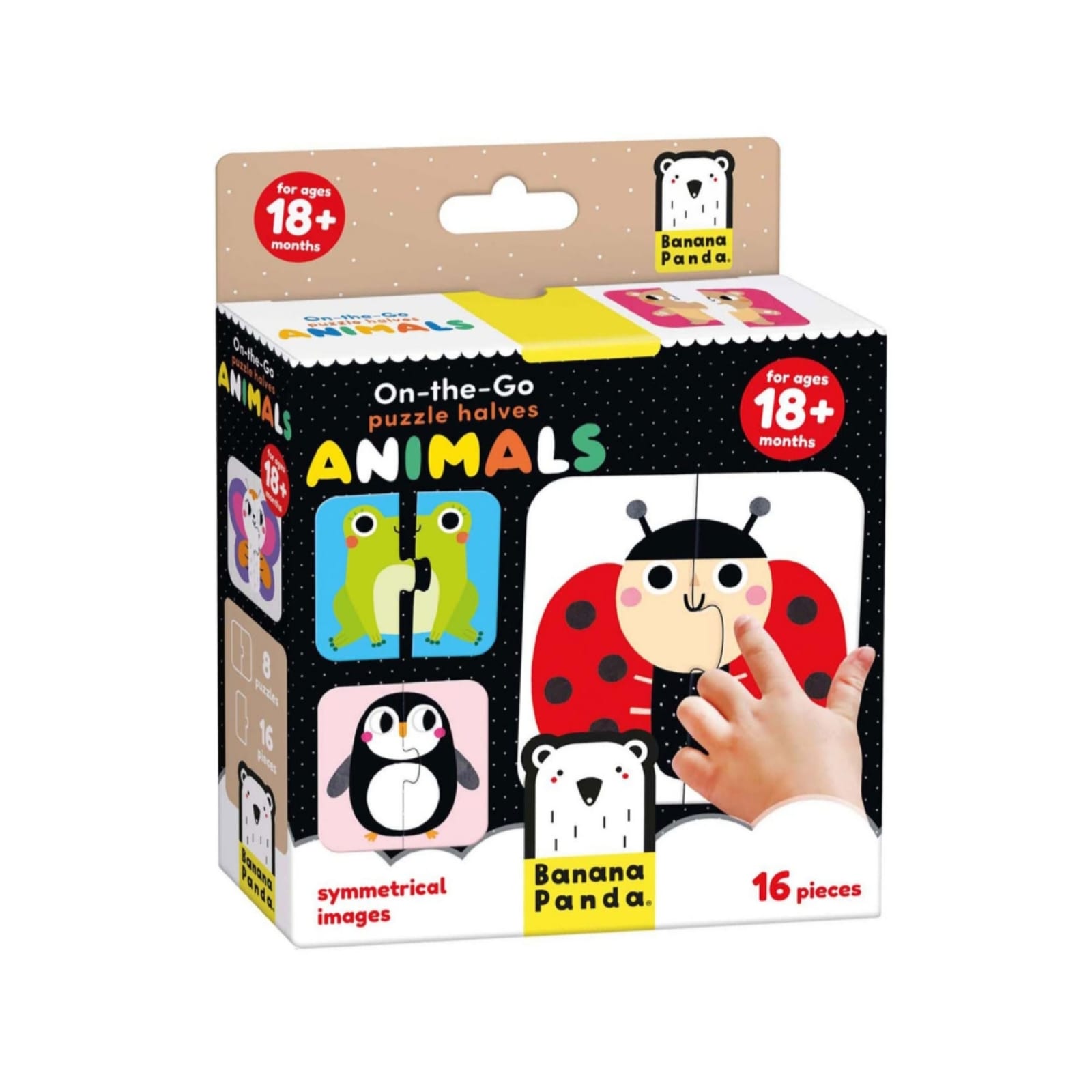Puzzle On-the-Go Half Animais | Banana Panda Puzzle On-the-Go Half Animais | Banana Panda