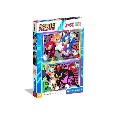 Puzzle Sonic 2x60 peças Supercolor | Clementoni