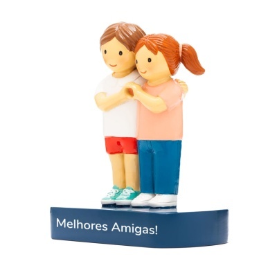 Figura em resina Melhores Amigas!
