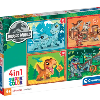 Puzzle Jurassic World 4 em 1 Clementoni