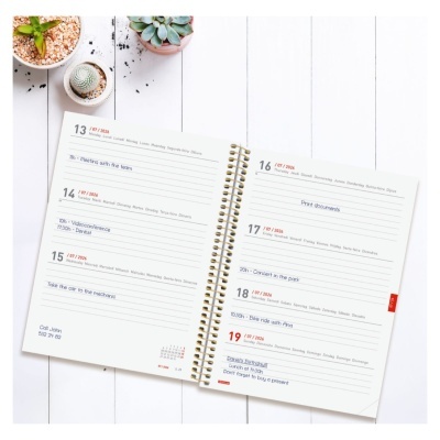 Agenda Semanal Espiral 18 Meses 2025/2026 | Finocam