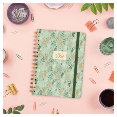 Agenda semanal A5 2026 Espiral You Wheat | Finocam