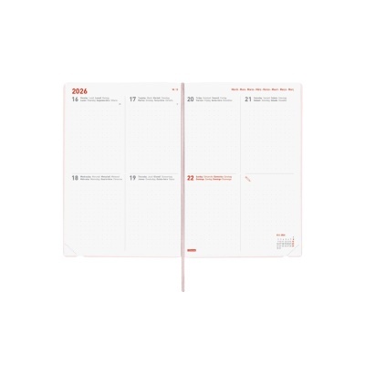 Agenda Semanal Dotted 16 Meses 2025/2026 | Finocam