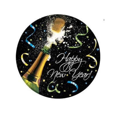 Pratos "Happy New Year" 22cm