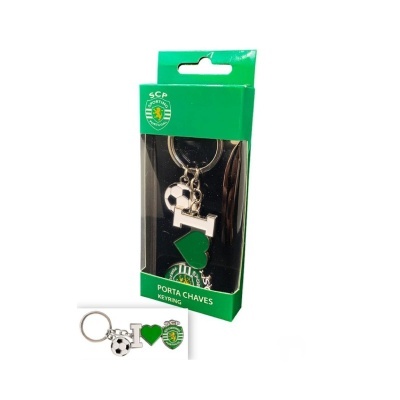 Porta-chaves Metálico I Love Sporting | SCP