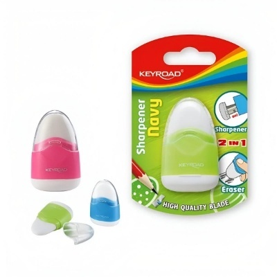 Borracha Branca + Apara Lápis Navy