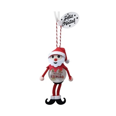Boneco globo de neve Natal "Melhor irmão"
