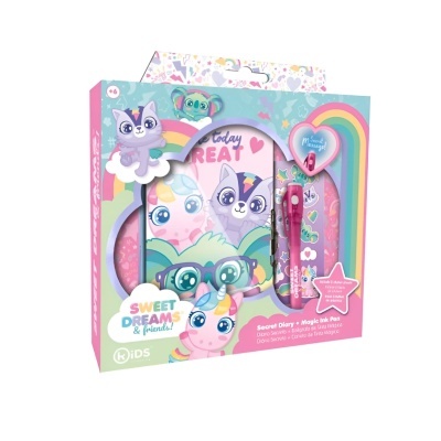 Diário + Esferográfica Magica Sweet Dreams & Friends