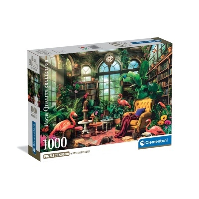 Puzzle "The Greenhouse Library" 1000 peças | Clementoni