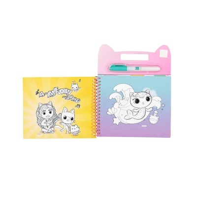 Livro Colorir com Água Gabby's Dollhouse