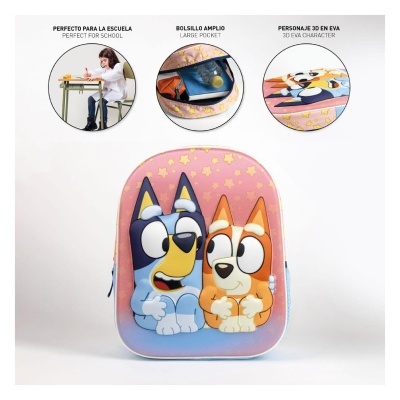 Mochila pré-escolar 3D Bluey