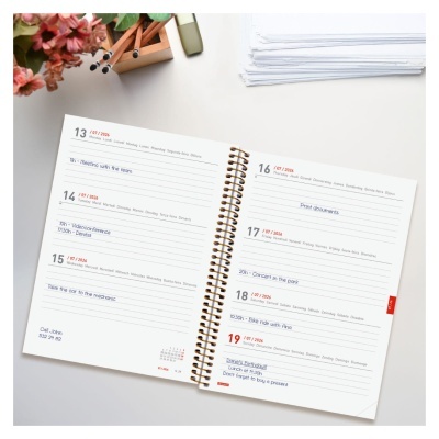 Agenda Semanal Espiral 18 Meses 2025/2026 | Finocam