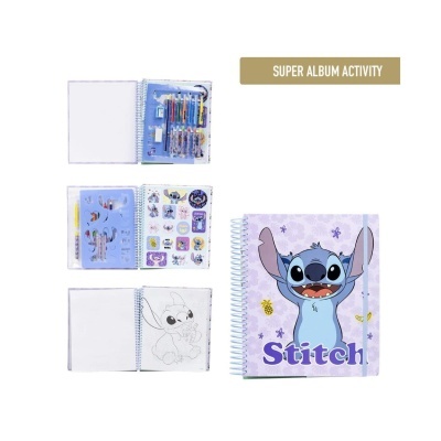 Livro de atividades de colorir Stitch