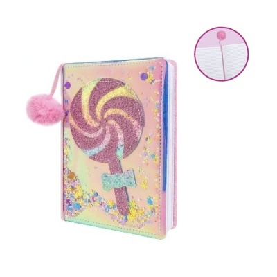 Diário Fantasia com Pompom A5