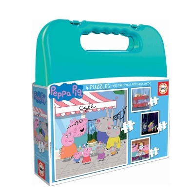 Puzzle Malinha Peppa pig 4 em 1 | Educa