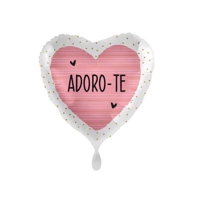 Balão Foil Coração "Adoro-te"