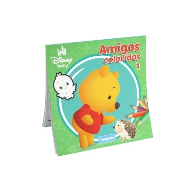 Livro Colorir Amigos Coloridos Disney Baby | Europrice