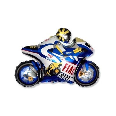 Balão metálico Mota de Corrida