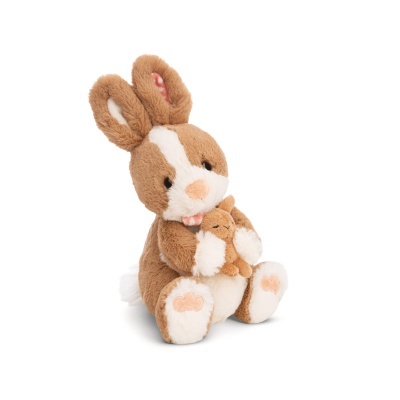 Peluche Coelho Hopsala com bebé 25cm | Nici