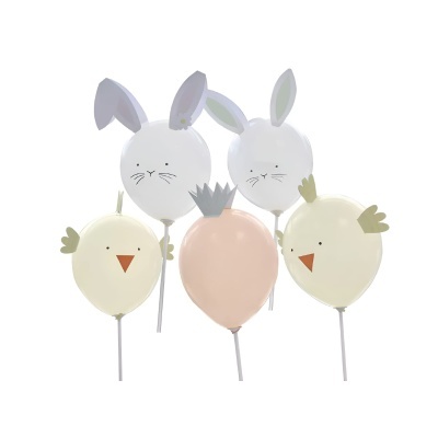 Conjunto 5 Balões Látex Páscoa