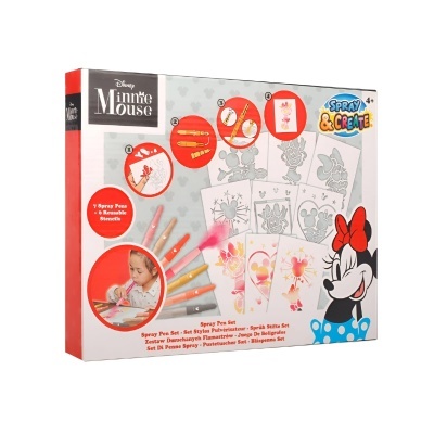 Conjunto Stencils e marcadores spray | Minnie
