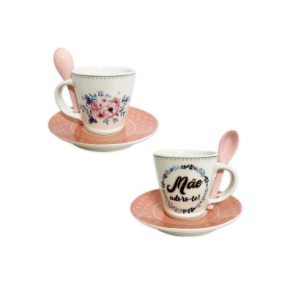Set café "Mãe Adoro-te"